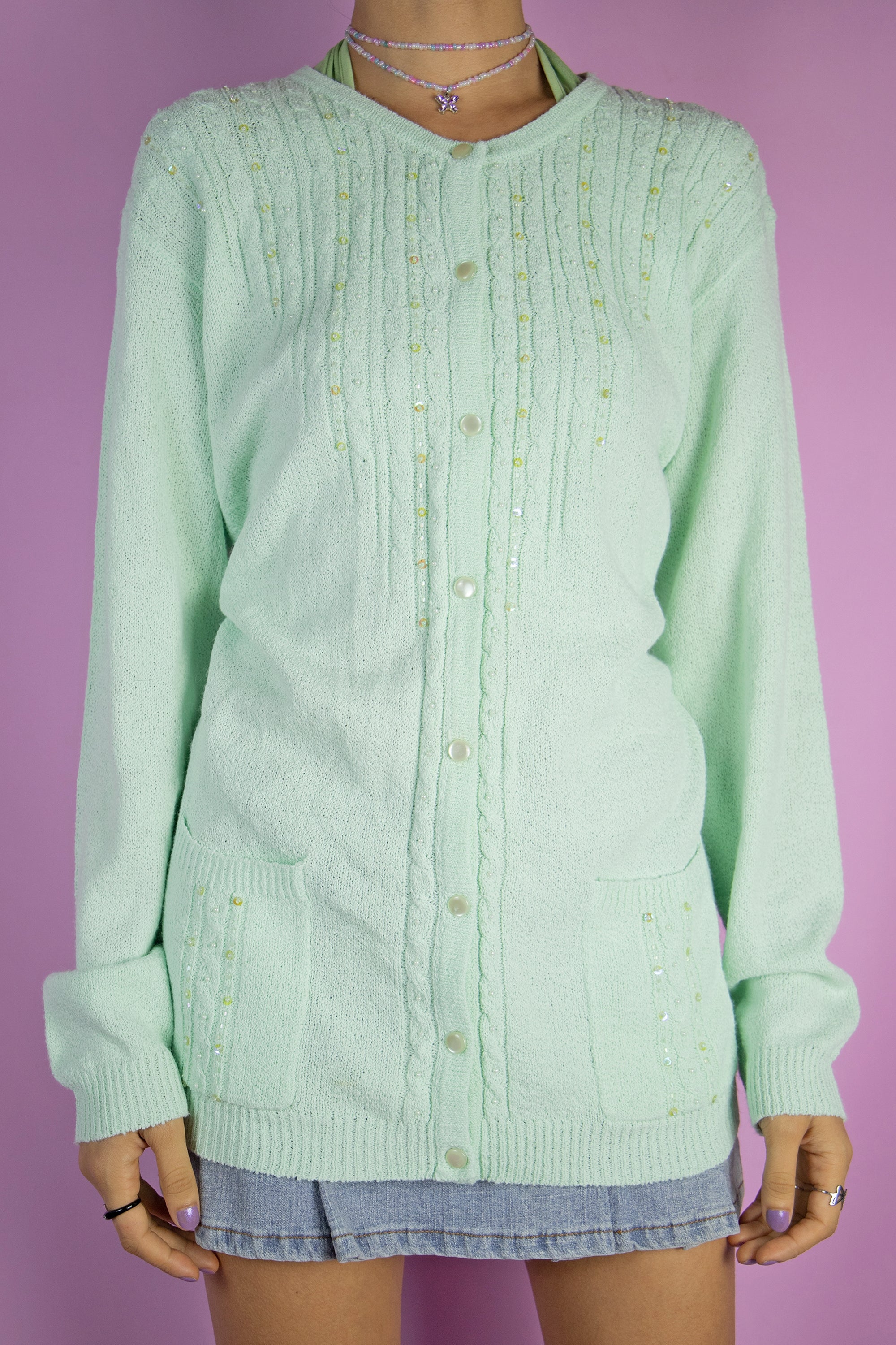 Pastel shaggy outlet cardigan